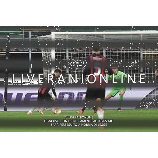 Brahim Diaz (Milan) segna il gol dell’1 a 0 Milan Milan vs Sparta Praga UEFA Europa League fase a gironi 2° giornata - gruppo H Milano 29-10-2020 Stadio Giuseppe Meazza - San Siro foto Roberto Garavaglia/agenzia Aldo Liverani sas