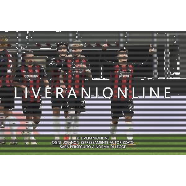 esultanza Milan dopo il gol dell’1 a 0 Milan vs Sparta Praga UEFA Europa League fase a gironi 2° giornata - gruppo H Milano 29-10-2020 Stadio Giuseppe Meazza - San Siro foto Roberto Garavaglia/agenzia Aldo Liverani sas