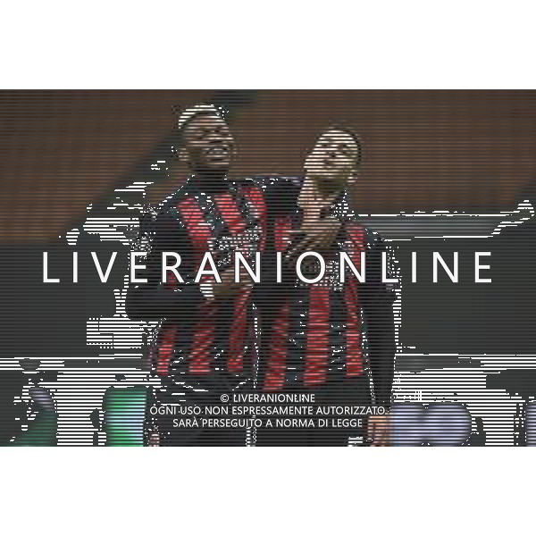 Rafael Leao (Milan) SX e Diogo Dalot (Milan) DX esultanza dopo il gol del 3 a 0 Milan Milan vs Sparta Praga UEFA Europa League fase a gironi 2¬∞ giornata - gruppo H Milano 29-10-2020 Stadio Giuseppe Meazza - San Siro foto Roberto Garavaglia/agenzia Aldo Liverani sas / AGENZIA ALDO LIVERANI SAS
