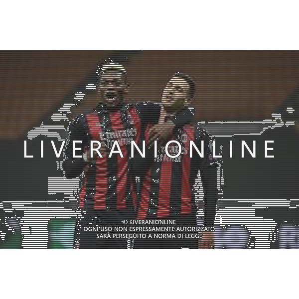 Rafael Leao (Milan) SX e Diogo Dalot (Milan) DX esultanza dopo il gol del 3 a 0 Milan Milan vs Sparta Praga UEFA Europa League fase a gironi 2° giornata - gruppo H Milano 29-10-2020 Stadio Giuseppe Meazza - San Siro foto Roberto Garavaglia/agenzia Aldo Liverani sas / AGENZIA ALDO LIVERANI SAS