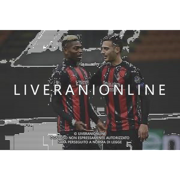 Rafael Leao (Milan) SX e Diogo Dalot (Milan) DX Milan vs Sparta Praga UEFA Europa League fase a gironi 2° giornata - gruppo H Milano 29-10-2020 Stadio Giuseppe Meazza - San Siro foto Roberto Garavaglia/agenzia Aldo Liverani sas