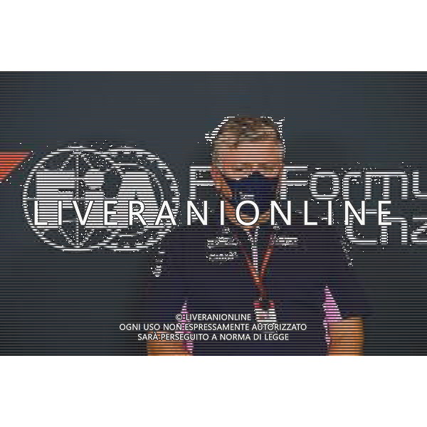 Otmar Szafnauer (USA) Racing Point F1 Team Principal and CEO in the FIA Press Conference. 30.10.2020. Formula 1 World Championship, Rd 13, Emilia Romagna Grand Prix, Imola, Italy, Practice Day. - www.xpbimages.com, EMail: requests@xpbimages.com © Copyright: FIA Pool Image for Editorial Use Only /AGENZIA ALDO LIVERANI SAS - ITALY ONLY EDITORIAL USE ONLY