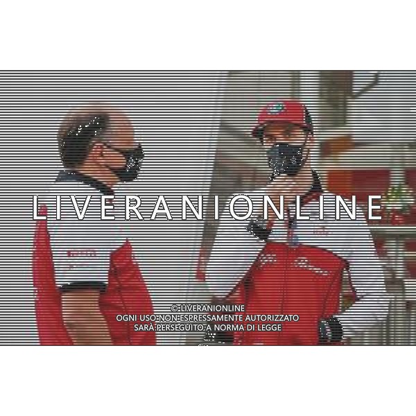Formula 1 Emirates Emilia Romagna Grand Prix 2020 - Friday - Formula 1 Championship, 30 October 2020 Autodromo Internazionale Enzo e Dino Ferrari, imola (bo), Italy Photo showing: VASSEUR Frederic (fra), Team Principal of Alfa Romeo Racing ORLEN, GIOVINAZZI Antonio (ita), Alfa Romeo Racing ORLEN C39, portrait @LM/DPPI/DPPI/Antonin Vincent /AGENZIA ALDO LIVERANI SAS