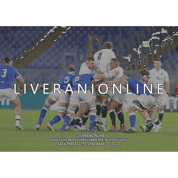 Italy vs England - Rugby Six Nations match, 31 October 2020 Stadio Olimpico, rome, Italy Photo showing: maul England @LM/Luigi Mariani AG ALDO LIVERANI SAS