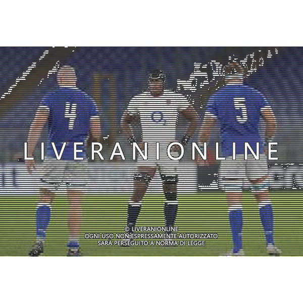 Italy vs England - Rugby Six Nations match, 31 October 2020 Stadio Olimpico, rome, Italy Photo showing: Maro Itoje (England) @LM/Luigi Mariani AG ALDO LIVERANI SAS