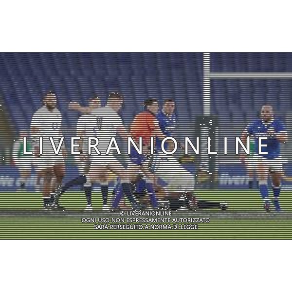 Italy vs England - Rugby Six Nations match, 31 October 2020 Stadio Olimpico, rome, Italy Photo showing: Owen Farrell (England) @LM/Luigi Mariani AG ALDO LIVERANI SAS