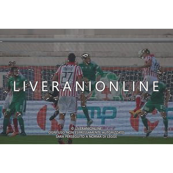 Vicenza vs Pisa - Campionato di Calcio Serie BKT 2020/2021, 31 ottobre 2020 Stadio Comunale “Romeo Menti”, Vicenza, Italia Nella foto: 09 Gabriele Gori (L.R.Vicenza) segna il gol dell\'1 a 0 @LM/Fabio Fagiolini AG ALDO LIVERANI SAS