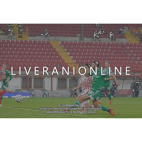 Vicenza vs Pisa - Campionato di Calcio Serie BKT 2020/2021, 31 ottobre 2020 Stadio Comunale “Romeo Menti”, Vicenza, Italia Nella foto: Luca Mazzitelli (Pisa) calcia a rete @LM/Fabio Fagiolini AG ALDO LIVERANI SAS