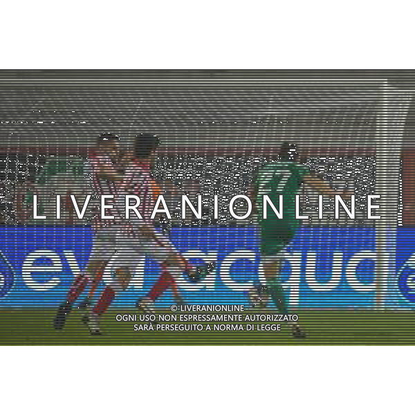 Vicenza vs Pisa - Campionato di Calcio Serie BKT 2020/2021, 31 ottobre 2020 Stadio Comunale “Romeo Menti”, Vicenza, Italia Nella foto: Robert Gucher (Pisa) realizza il gol @LM/Fabio Fagiolini AG ALDO LIVERANI SAS