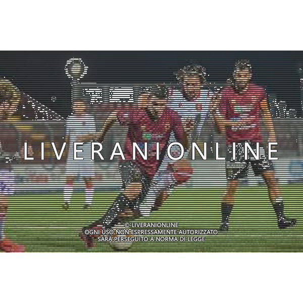 Pontedera vs Grosseto - Campionato di Calcio Serie C - Lega Pro 2020/2021, 01 novembre 2020 Pontedera, Italia Nella foto: Gianluca Barba (Pontedera) e Riccardo Cretella (Grosseto) @LM/Fabio Fagiolini AG ALDO LIVERANI SAS