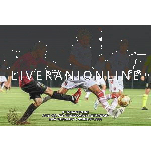 Pontedera vs Grosseto - Campionato di Calcio Serie C - Lega Pro 2020/2021, 01 novembre 2020 Pontedera, Italia Nella foto: Gianluca Barba (Pontedera) e Riccardo Cretella (Grosseto) @LM/Fabio Fagiolini AG ALDO LIVERANI SAS