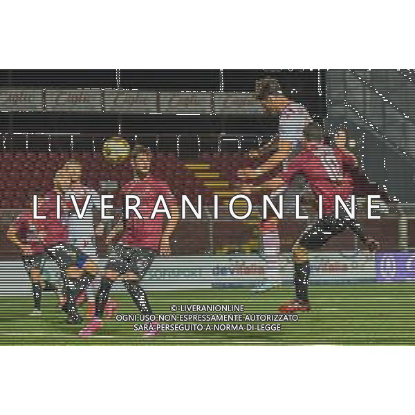 Pontedera vs Grosseto - Campionato di Calcio Serie C - Lega Pro 2020/2021, 01 novembre 2020 Pontedera, Italia Nella foto: Colpo di testa di Alessandro Sersanti (Grosseto) @LM/Fabio Fagiolini AG ALDO LIVERANI SAS