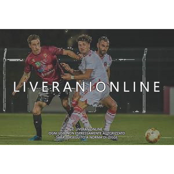 Pontedera vs Grosseto - Campionato di Calcio Serie C - Lega Pro 2020/2021, 01 novembre 2020 Pontedera, Italia Nella foto: Andrea Magrassi (Pontedera) e Filippo Moscati (Grosseto) @LM/Fabio Fagiolini AG ALDO LIVERANI SAS
