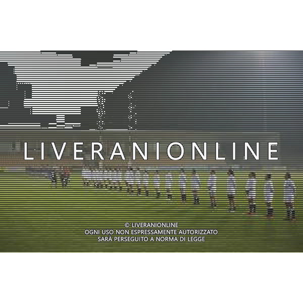 Women 2020 - Italy vs England - Rugby Six Nations match, 01 November 2020 Sergio Lanfranchi stadium, parma, Italy Photo showing: The two teams during nationals anthem @LM/Massimiliano Carnabuci AG ALDO LIVERANI SAS