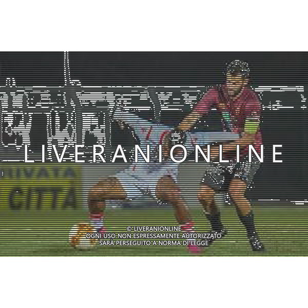 Pontedera vs Grosseto - Campionato di Calcio Serie C - Lega Pro 2020/2021, 01 novembre 2020 Stadio Comunale &#34;Ettore Mannucci&#34;, Pontedera, Italia Nella foto: Andrea Caponi (Pontedera) falloso su Matteo Pedrini (Grosseto) @LM/Fabio Fagiolini AG ALDO LIVERANI SAS