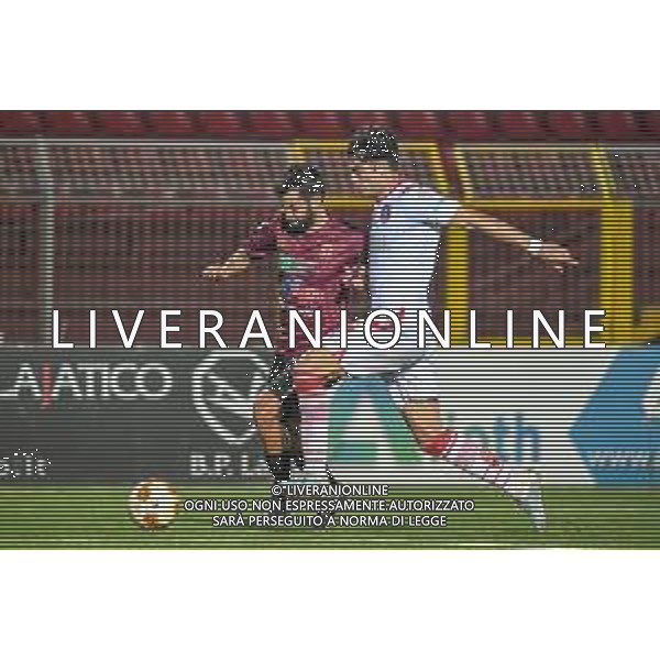Pontedera vs Grosseto - Campionato di Calcio Serie C - Lega Pro 2020/2021, 01 novembre 2020 Stadio Comunale &#34;Ettore Mannucci&#34;, Pontedera, Italia Nella foto: Andrea Caponi (Pontedera) e Alessandro Sersanti (Grosseto) @LM/Fabio Fagiolini AG ALDO LIVERANI SAS
