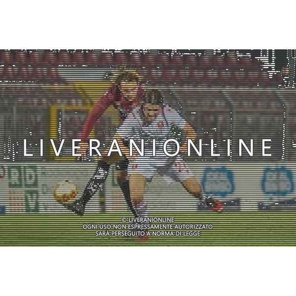 Pontedera vs Grosseto - Campionato di Calcio Serie C - Lega Pro 2020/2021, 01 novembre 2020 Stadio Comunale &#34;Ettore Mannucci&#34;, Pontedera, Italia Nella foto: Giovanni Benericetti (Pontedera) e Mario Vrdoljak (Grosseto) @LM/Fabio Fagiolini AG ALDO LIVERANI SAS