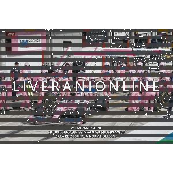 Formula 1 Emirates Gran Premio Dell\'emilia Romagna 2020, Emilia Romagna Grand Prix - Sunday - Formula 1 Championship, 01 November 2020 Autodromo Internazionale Enzo e Dino Ferrari, imola (bo), Italy Photo showing: 18 STROLL Lance (can), Racing Point F1 RP20, action pit stop @LM/DPPI/DPPI/Antonin Vincent AG ALDO LIVERANI SAS