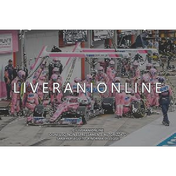 Formula 1 Emirates Gran Premio Dell\'emilia Romagna 2020, Emilia Romagna Grand Prix - Sunday - Formula 1 Championship, 01 November 2020 Autodromo Internazionale Enzo e Dino Ferrari, imola (bo), Italy Photo showing: 11 PEREZ Sergio (mex), Racing Point F1 RP20, action pit stop @LM/DPPI/DPPI/Antonin Vincent AG ALDO LIVERANI SAS