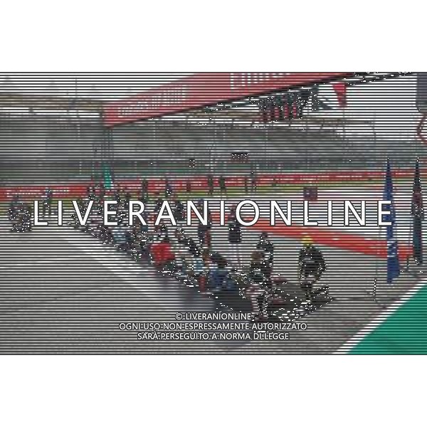 Formula 1 Emirates Gran Premio Dell\'emilia Romagna 2020, Emilia Romagna Grand Prix - Sunday - Formula 1 Championship, 01 November 2020 Autodromo Internazionale Enzo e Dino Ferrari, imola (bo), Italy Photo showing: End of Racism recognition with all the drivers @LM/DPPI/DPPI/Antonin Vincent AG ALDO LIVERANI SAS
