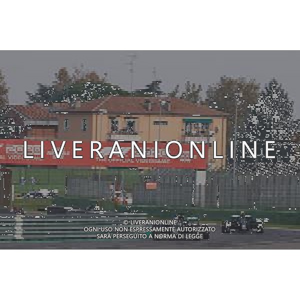 Formula 1 Emirates Gran Premio Dell\'emilia Romagna 2020, Emilia Romagna Grand Prix - Sunday - Formula 1 Championship, 01 November 2020 Autodromo Internazionale Enzo e Dino Ferrari, imola (bo), Italy Photo showing: 44 HAMILTON Lewis (gbr), Mercedes AMG F1 GP W11 Hybrid EQ Power+, 77 BOTTAS Valtteri (fin), Mercedes AMG F1 GP W11 Hybrid EQ Power+, action @LM/DPPI/DPPI/Dppi AG ALDO LIVERANI SAS