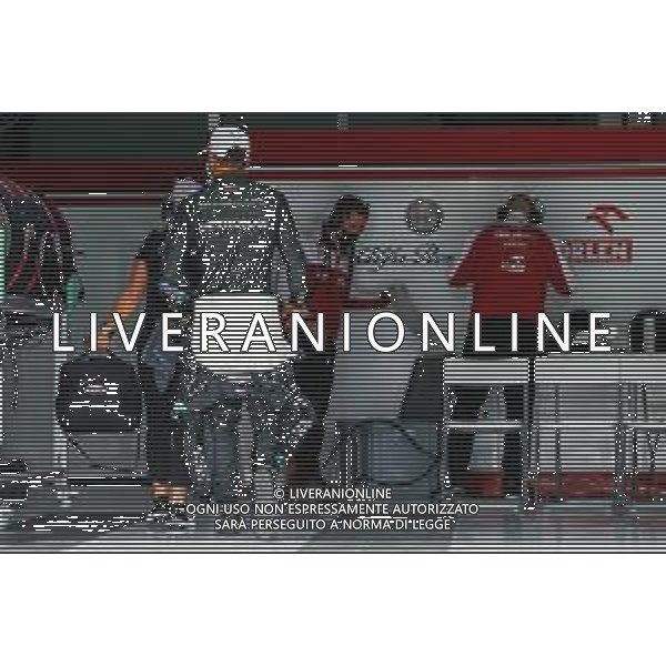 Formula 1 Emirates Gran Premio Dell\'emilia Romagna 2020, Emilia Romagna Grand Prix - Sunday - Formula 1 Championship, 01 November 2020 Autodromo Internazionale Enzo e Dino Ferrari, imola (bo), Italy Photo showing: HAMILTON Lewis (gbr), Mercedes AMG F1 GP W11 Hybrid EQ Power+ going in the Alfa Romeo Racing ORLEN Team garage @LM/DPPI/DPPI/Antonin Vincent AG ALDO LIVERANI SAS
