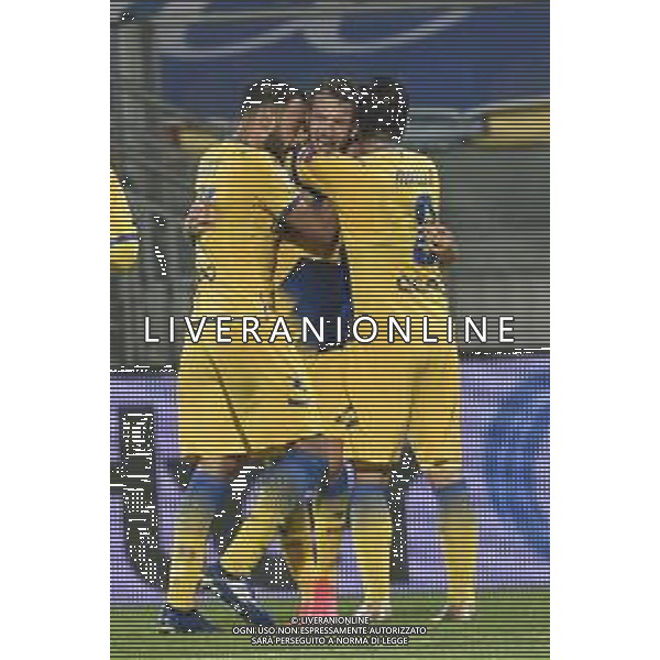 Frosinone vs Cremonese - Campionato di Calcio Serie BKT 2020/2021, 01 novembre 2020 Frosinone, Italia Nella foto: ESULTANZA GOL MARCUS ROHDEN FROSINONE @LM/Claudio Pasquazi AG ALDO LIVERANI SAS