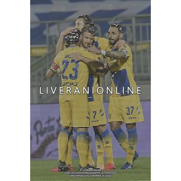 Frosinone vs Cremonese - Campionato di Calcio Serie BKT 2020/2021, 01 novembre 2020 Frosinone, Italia Nella foto: ESULTANZA GOL MARCUS ROHDEN FROSINONE @LM/Claudio Pasquazi AG ALDO LIVERANI SAS