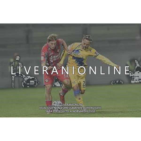 Frosinone vs Cremonese - Campionato di Calcio Serie BKT 2020/2021, 01 novembre 2020 Frosinone, Italia Nella foto: ALESSANDRO CRESCENZI CREMONESE RAFFAELE MAIELLO FROSINONE @LM/Claudio Pasquazi AG ALDO LIVERANI SAS