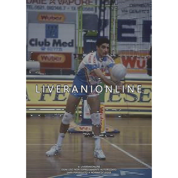 GIANI ANDREA PALLAVOLISTA ITALIANO - VOLLEY - RETROSPETTIVA NELLA FOTO NEL 1990-1991 ©ARCHIVIO AGENZIA ALDO LIVERANI SAS