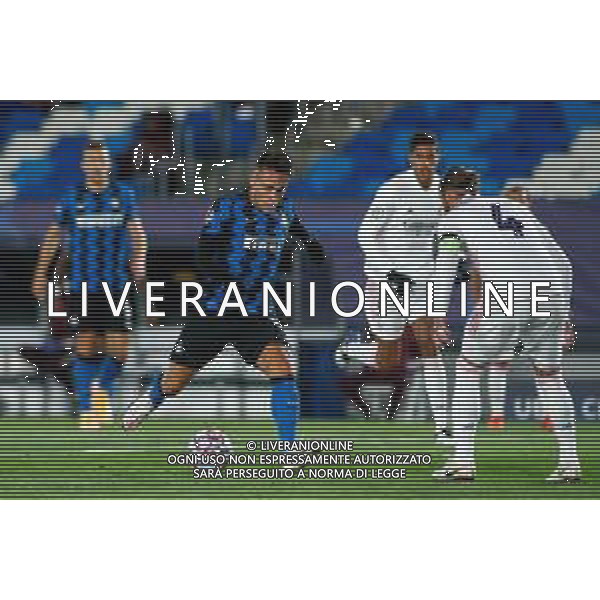 Real Madrid CF vs FC Internazionale - UEFA Champions League football match 2020/2021, 03 November 2020 Alfredo Di Stefano stadium, valdebebas near madrid, spain, Italy Photo showing: Lautaro Martinez of Inter and Sergio Ramos of Real Madrid in action @LM/DPPI/DPPI/Oscar Barroso AG ALDO LIVERANI SAS