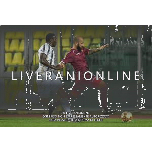 Livorno vs Juventus U23 - Campionato di Calcio Serie C - Lega Pro 2020/2021, 04 novembre 2020 Livorno, Italia Nella foto: Fabio Mazzeo (Livorno) e Dauda Peeters (Juventus U23) @LM/Fabio Fagiolini AG ALDO LIVERANI SAS