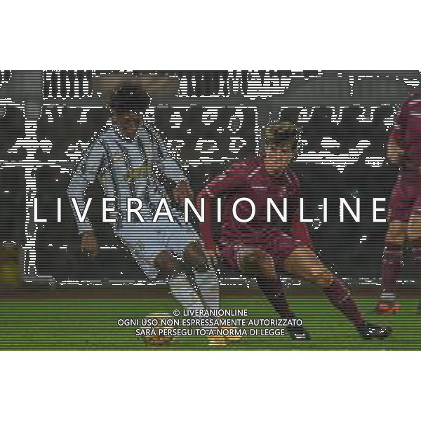 Livorno vs Juventus U23 - Campionato di Calcio Serie C - Lega Pro 2020/2021, 04 novembre 2020 Livorno, Italia Nella foto: Felix Andrade Sanches Correia (Juventus U23) e Tino Parisi (Livorno) @LM/Fabio Fagiolini AG ALDO LIVERANI SAS