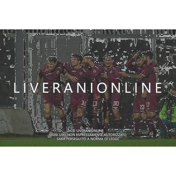 Livorno vs Juventus U23 - Campionato di Calcio Serie C - Lega Pro 2020/2021, 04 novembre 2020 Livorno, Italia Nella foto: Sven Braken (Livorno) festeggia il gol con la squadra @LM/Fabio Fagiolini AG ALDO LIVERANI SAS