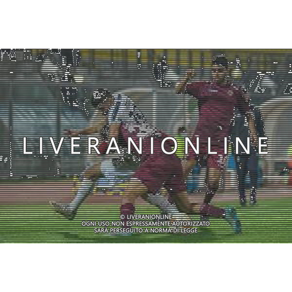 Livorno vs Juventus U23 - Campionato di Calcio Serie C - Lega Pro 2020/2021, 04 novembre 2020 Livorno, Italia Nella foto: Hamzi Rafia (Juventus U23) e Andrea Gemignani (Livorno) @LM/Fabio Fagiolini AG ALDO LIVERANI SAS