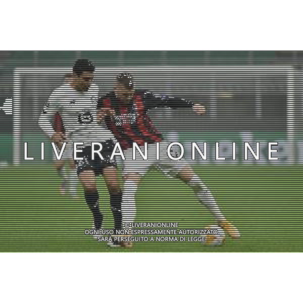 Ante Rebic (Milan) e sulla SX Benjamin Andre\' (LOSC Lille) Milan vs LOSC Lille UEFA Europa League fase a gironi 3¬∞ giornata - gruppo H Milano 05-11-2020 Stadio Giuseppe Meazza - San Siro foto Roberto Garavaglia/agenzia Aldo Liverani sas
