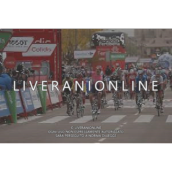 06-11-2020 Vuelta A Espana; Tappa 16 Salamanca - Ciudad Rodrigo; 2020, Ef; 2020, Jumbo - Visma; 2020, Movistar; 2020, Uae - Emirates; Nielsen Magnus, Cort; Roglic, Primoz; Valverde, Alejandro; Faria Da Costa, Alberto Rui; Ciudad Rodrigo; ©SIROTTI / AGENZIA ALDO LIVERANI SAS
