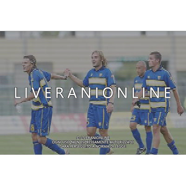 PADOVA 14/8/2005 PADOVA-PARMA 2¡ TURNO TIM CUP NELLA FOTO FINE PARTITA FOTO GARBUIO/AG ALDO LIVERANI