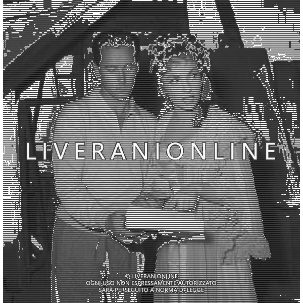 GINA LOLLOBRIGIDA ATTRICE ITALIANA - RETROSPETTIVA NELLA FOTO A ROMA CON IL MARITO MILKO SOFIC SUL SET ©ARCHIVIO GIOVANNI LIVERANI / AG. ALDO LIVERANI SAS