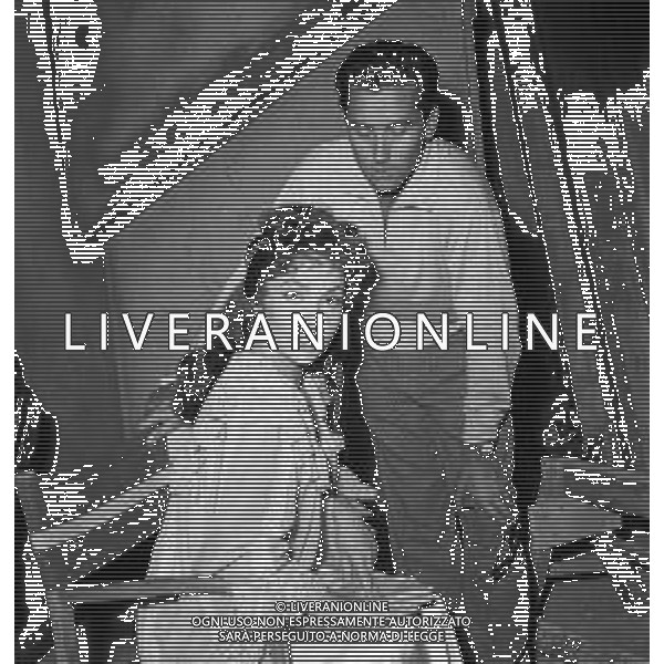 GINA LOLLOBRIGIDA ATTRICE ITALIANA - RETROSPETTIVA NELLA FOTO A ROMA CON IL MARITO MILKO SOFIC SUL SET ©ARCHIVIO GIOVANNI LIVERANI / AG. ALDO LIVERANI SAS
