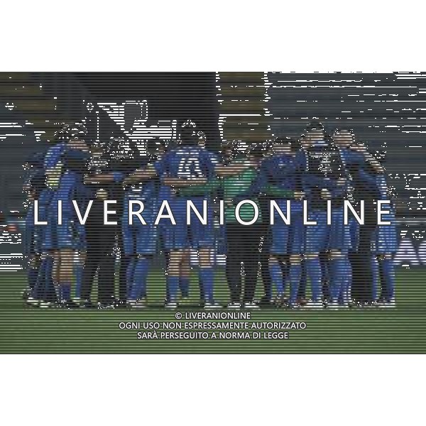 Empoli vs Reggina - Italian Football Championship League BKT 2020/2021, 07 November 2020 empoli, Italy Photo showing: Players of Empoli FC celebrate the victory @LM/Matteo Papini AG ALDO LIVERANI SAS