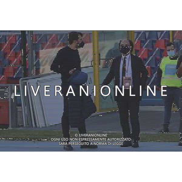 Cosenza vs Brescia - Campionato di Calcio Serie BKT 2020/2021, 07 novembre 2020 Stadio San Vito Gigi Marulla, Cosenza, Italia Nella foto: Eugenio Guarascio presidente Cosenza @LM/Valentina Giannettoni / AGENZIA ALDO LIVERANI SAS
