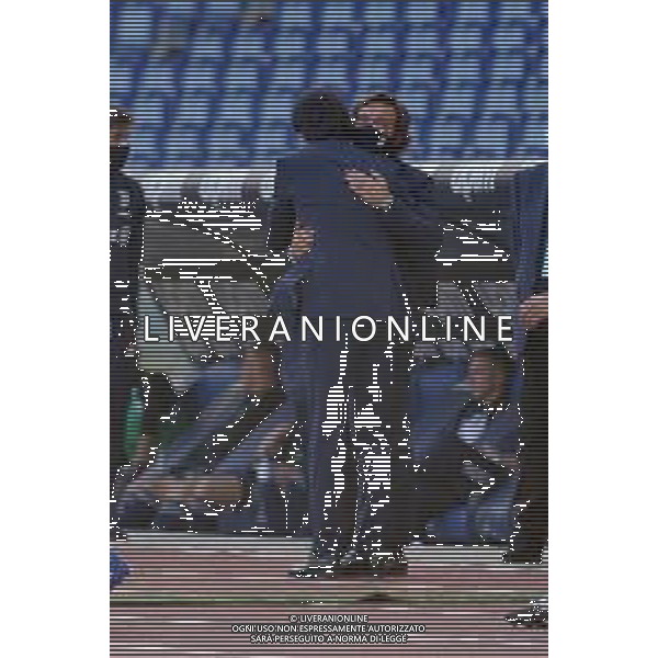 Lazio vs Juventus Campionato Serie A TIM - 7 giornata Stadio Olimpico - Roma 08-11-2020 nella foto andrea Pirlo e simone Inzaghi prima della gara ©Federico Gaetano / AGENZIA ALDO LIVERANI SAS