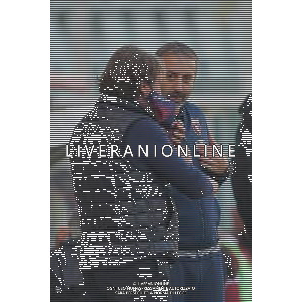 Torino 08.11.2020 Stadio Olimpico Grande Torino ©Alessandro Falzone/Agenzia Aldo Liverani Torino vs Crotone Serie A Tim 2020-2021 Nella foto : Allenatore MARCO GIAMPAOLO-GIOVANNI STROPPA ©Falzone / AGENZIA ALDO LIVERANI SAS