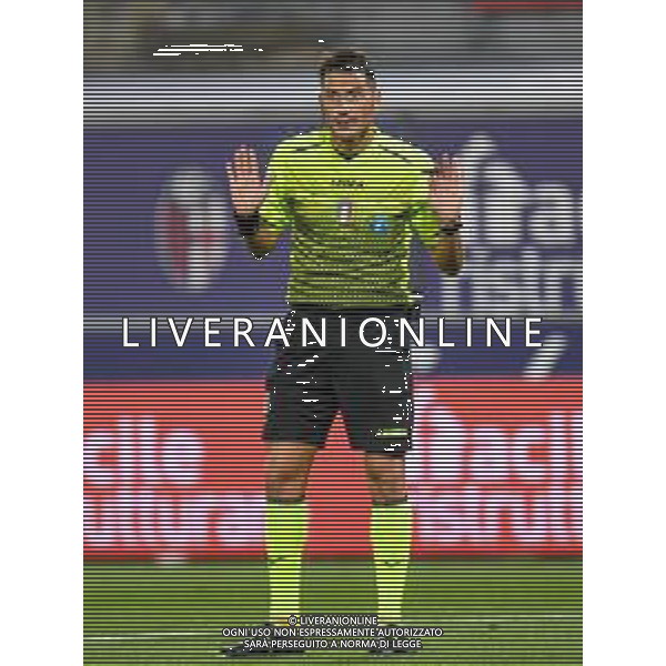 Bologna Calcio vs SSC Napoli - Italian soccer Serie A match 2020/2021, 08 November 2020 Dall\'Ara stadium, Bologna, Italy Photo showing: the referee of the match Fabrizio Pasqua @LM/Ettore Griffoni AG ALDO LIVERANI SAS