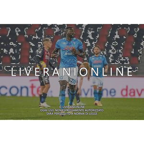 Bologna Calcio vs SSC Napoli - Italian soccer Serie A match 2020/2021, 08 November 2020 Dall&#39;Ara stadium, Bologna, Italy Photo showing: Kalidou Koulibaly (Napoli) looks forward after scoring the deleted goal of 0-2 @LM/Ettore Griffoni AG ALDO LIVERANI SAS