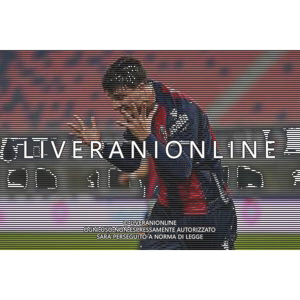 Bologna Calcio vs SSC Napoli - Italian soccer Serie A match 2020/2021, 08 November 2020 Dall&#39;Ara stadium, Bologna, Italy Photo showing: Riccardo Orsolini (Bologna) delusion @LM/Ettore Griffoni AG ALDO LIVERANI SAS