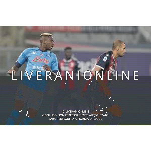 BOLOGNA - NAPOLI CAMPIONATO CALCIO SERIE A TIM 08.11.2020 NELLA FOTO Osimhen e Danilo ©Roberto Villani / AGENZIA ALDO LIVERANI SAS