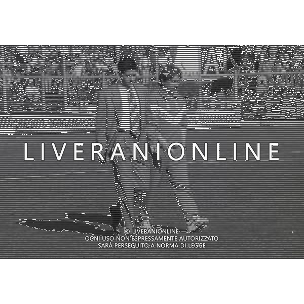02-04-1995 BERGAMO CAMPIONATO DI CALCIO SERIE B ATALANTA PERUGIA 2-2 NELLA FOTO MAURO VIVIANI ALLENATORE PERUGIA CON GAUCCI AG ALDO LIVERANI SAS