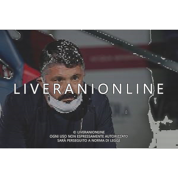Bologna Calcio vs SSC Napoli - Italian soccer Serie A match 2020/2021, 08 November 2020 Dall&#39;Ara stadium, Bologna, Italy Photo showing: Gennaro Gattuso (Coach SSC Napoli) @LM/Ettore Griffoni AG ALDO LIVERANI SAS